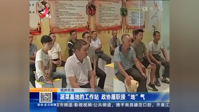 抚州乐安:蔬菜基地的工作站 政协履职接“地”气