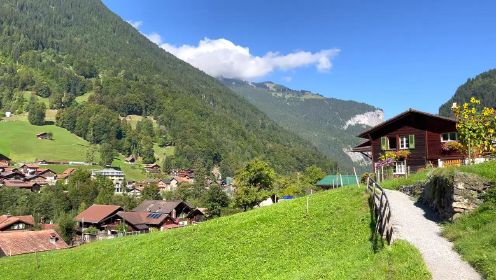 Lauterbrunnen 4K-瑞士最美丽的村庄-Travel Vlog。#唐加文#