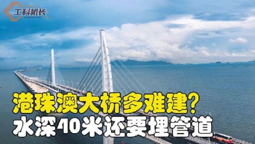 [图]港珠澳大桥如何建造，水深40米还要埋隧道，耗资千亿何时才回本？