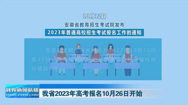 我省2023年高考报名10月26日开始