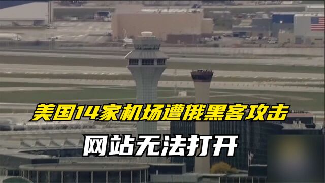 美国14家机场遭俄黑客攻击 网站无法打开