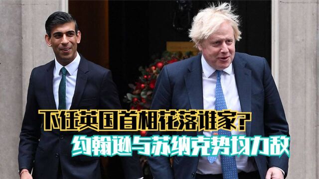 下任英国首相花落谁家?约翰逊与苏纳克势均力敌