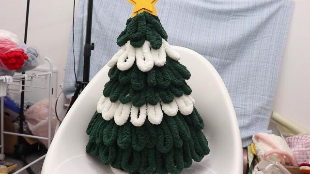 毛线圣诞树diy教程