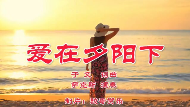 萨克斯演奏的经典歌曲:《爱在夕阳下》,爱的世界有我就有你