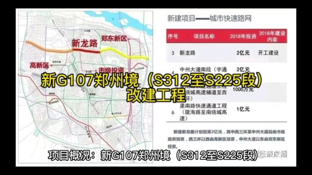 新G107郑州境(S312至S225段)改扩建工程中标单位信息