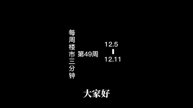 每周楼市三分钟第49周,本周楼市关键词:房贷延期