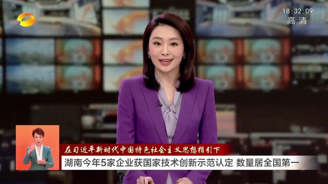 新区1家企业获国家技术创新示范认定,湖南共5家