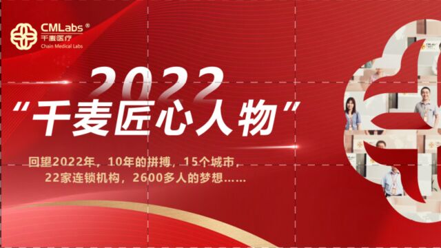 不忘初心砥砺前行丨2022年千麦医疗匠心人物