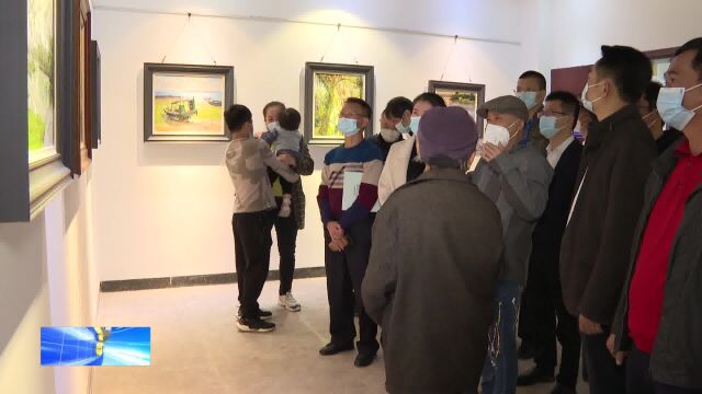 颜振胜油画作品展开展 45幅作品全面展现我市自然生态美景