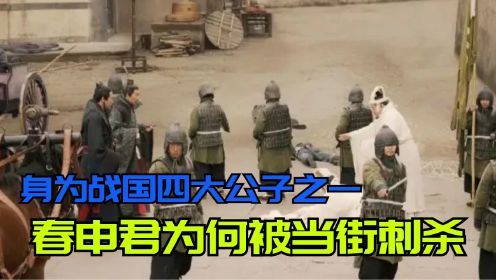 战国末期，楚国令尹被当街刺杀？春申君：这是我一生最大的错误！