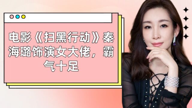 电影《扫黑行动》秦海璐饰演女大佬,霸气十足