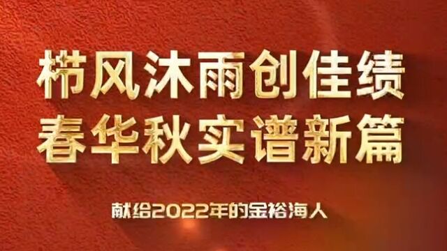 宁夏金裕海化工有限公司2022年大事记