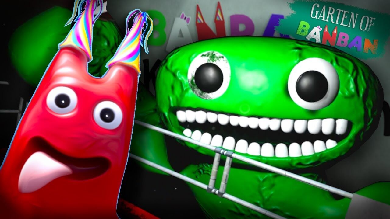 班班乐园里魔哒和大鸟怪物玩躲猫猫