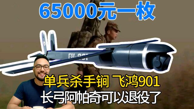 65000元一发飞鸿901,单兵反坦克神器,阿帕奇可退役了