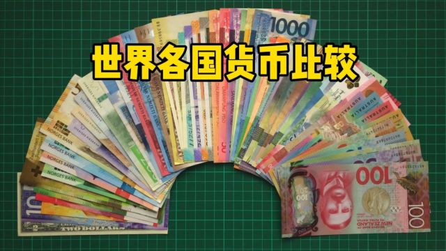 世界各国货币比较,来自不同国家的货币长什么样,货币名是什么?