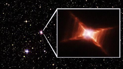 这是哈勃拍摄的深空，一个巨大的天体，不可思议的形状 