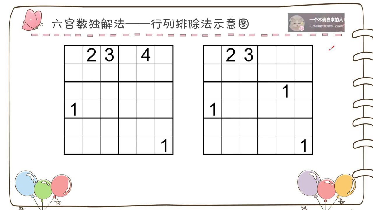 六宫标准数独第16讲——行列排除法示意图_腾讯视频
