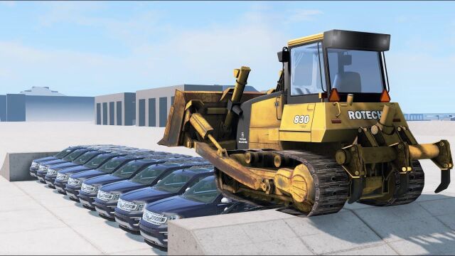 【BeamNG】推土机压力机