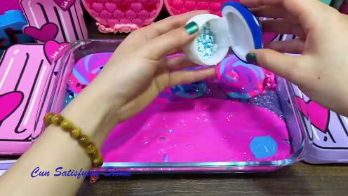 GALAXY SLIME!!! Mixing random into PIPING BAGS slime!!!Satisfying Cun Slime 
