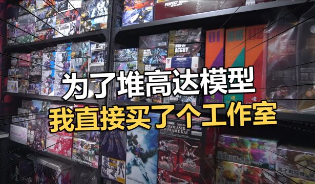 为了堆高达模型,我干脆买了个工作室!【电动爷们】