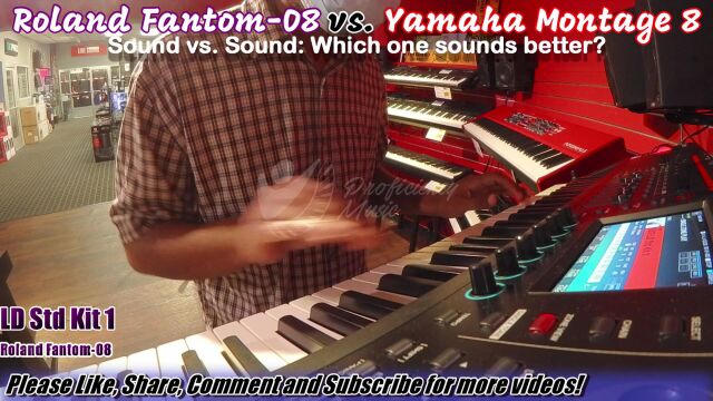 Roland Fantom08 vs Yamaha MONTAGE 8 Sound vs Sound COMPARISON! 