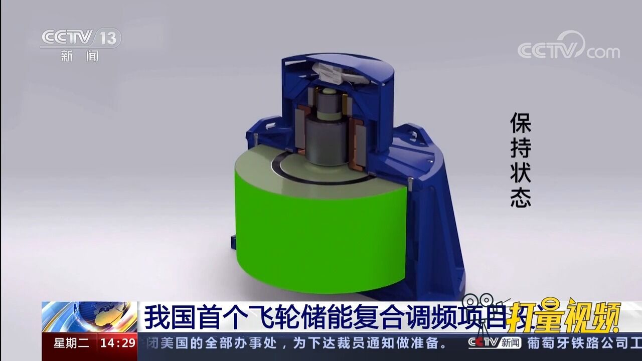 我国首个飞轮储能复合调频项目投运,填补国内相关领域的空白