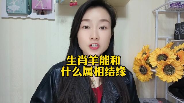 生肖羊能和什么属相结缘