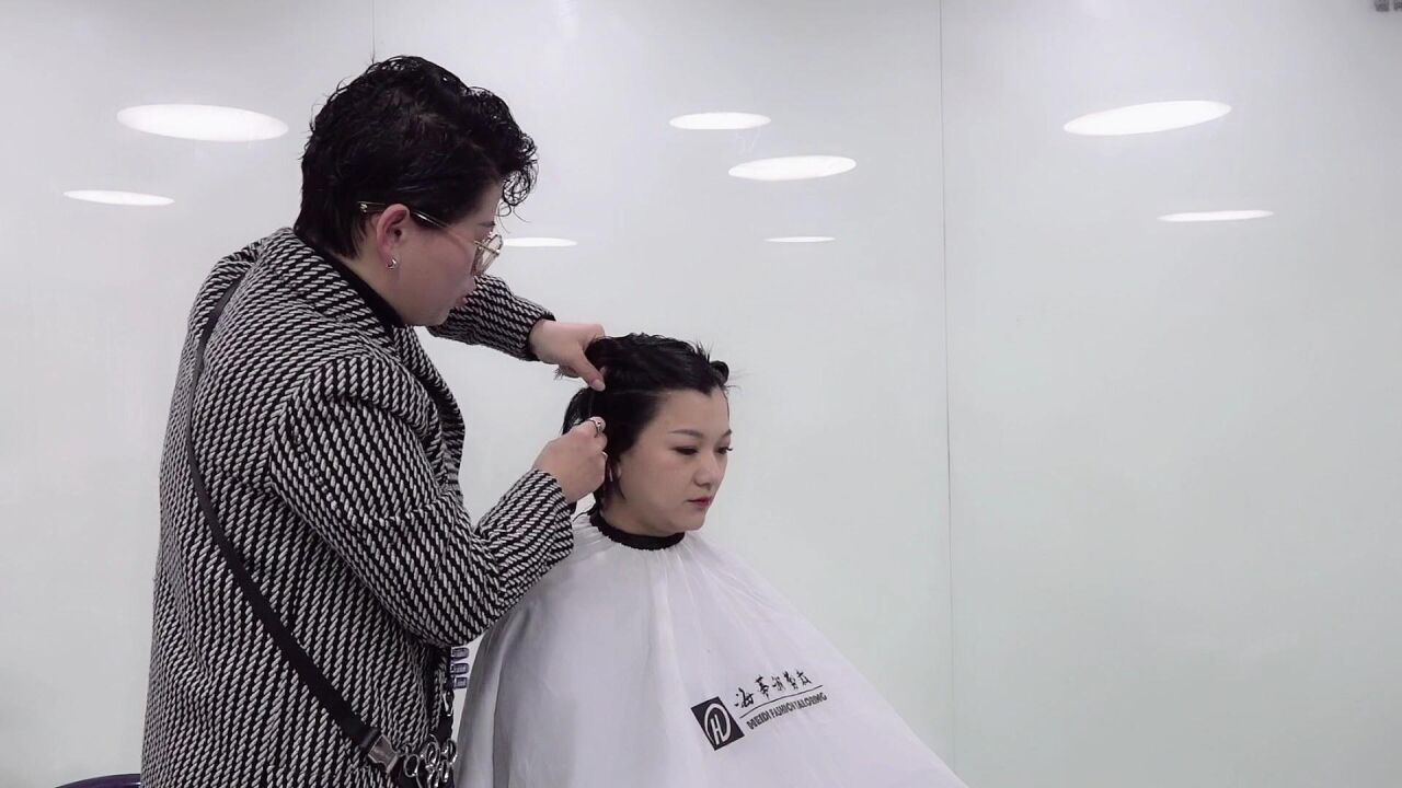 托尼盖海蒂老师教程 剪发视频 柔美帅气风格短发