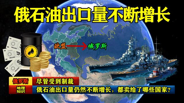 尽管受到制裁,俄石油出口量仍然不断增长,都卖给了哪些国家?