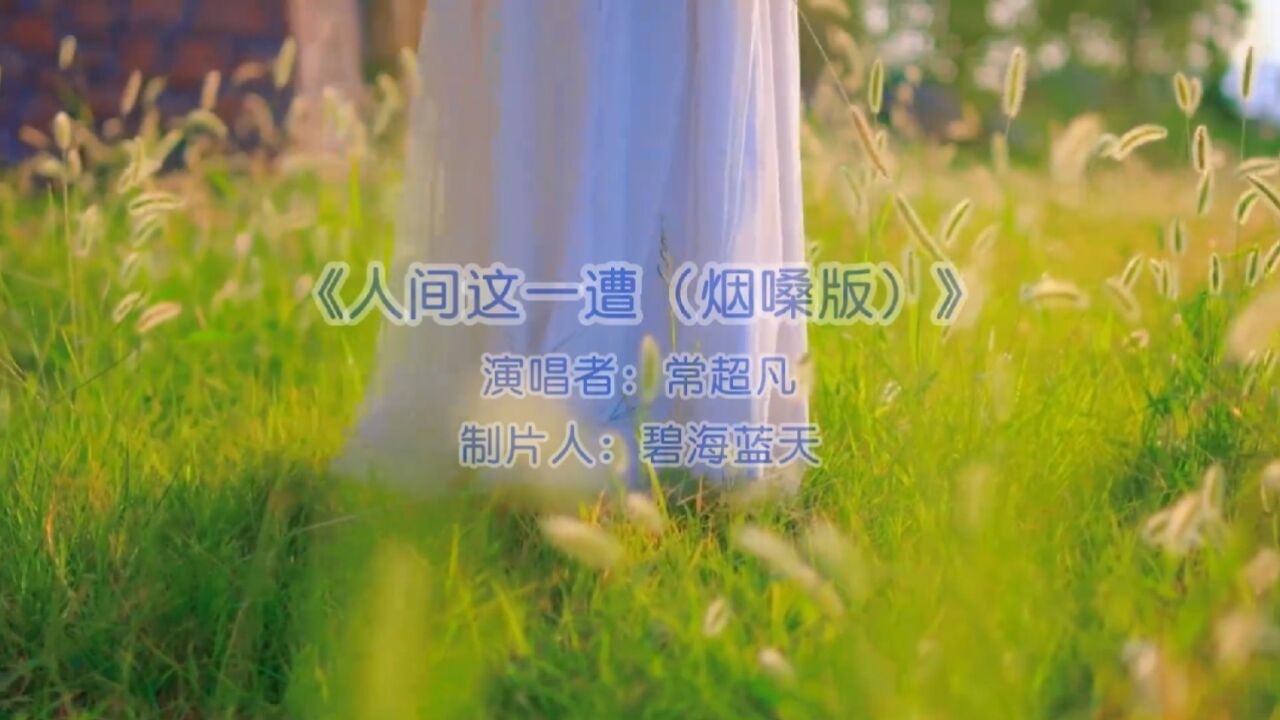 伤感歌曲《人间这一遭(烟嗓版)》常超凡演唱