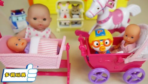 趣味玩具：娃娃屋和婴儿床，宝宝们哭闹只有婴儿床才能哄好他们！