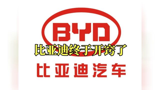 比亚迪终于开窍了?车标不再“BYD”,新样式登场,太拉风了