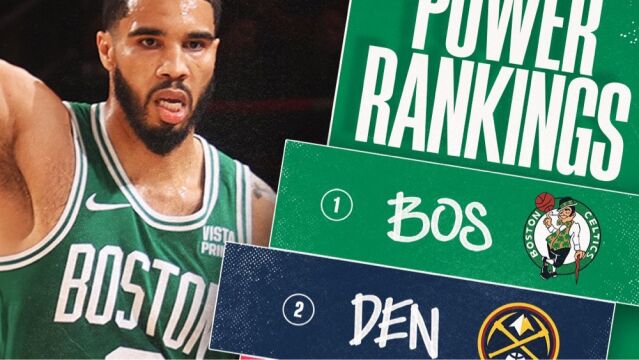 官方最新战力榜：绿军力压掘金登顶，湖人第十，太阳第12下跌9位