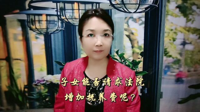 子女能否请求法院增加抚养费呢?