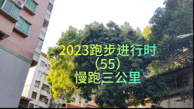 2023跑步进行时(55)慢跑三公里