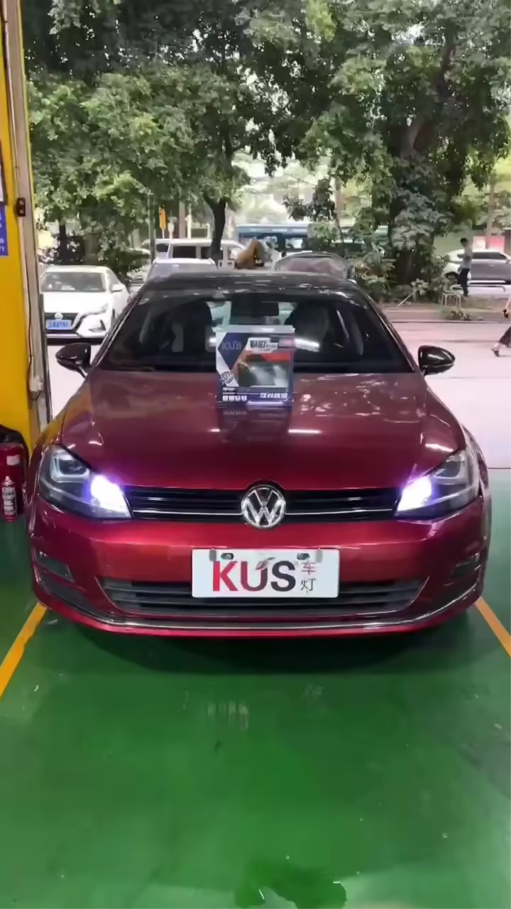 大众高尔夫7升级kus系列:魅影pulsled双光透镜95