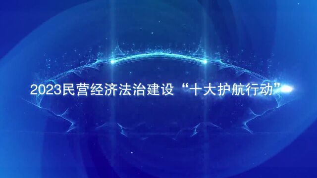 第五届民营经济法治建设峰会推出2023民营经济法治建设“十大护航行动”