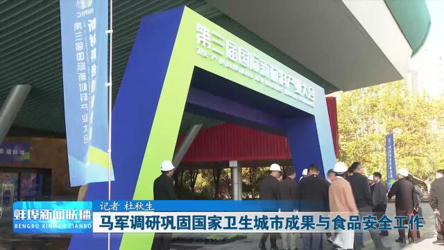 马军调研巩固国家卫生城市成果与食品安全工作