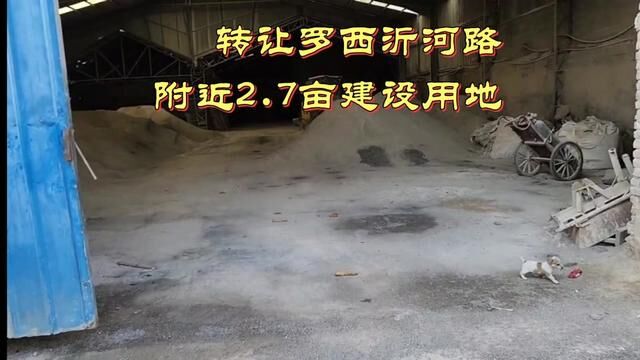 转让罗西沂河路附近2.7亩建设用地,6米高钢结构1500平,有配房,水电齐全,能进出13米大车,转让140万.