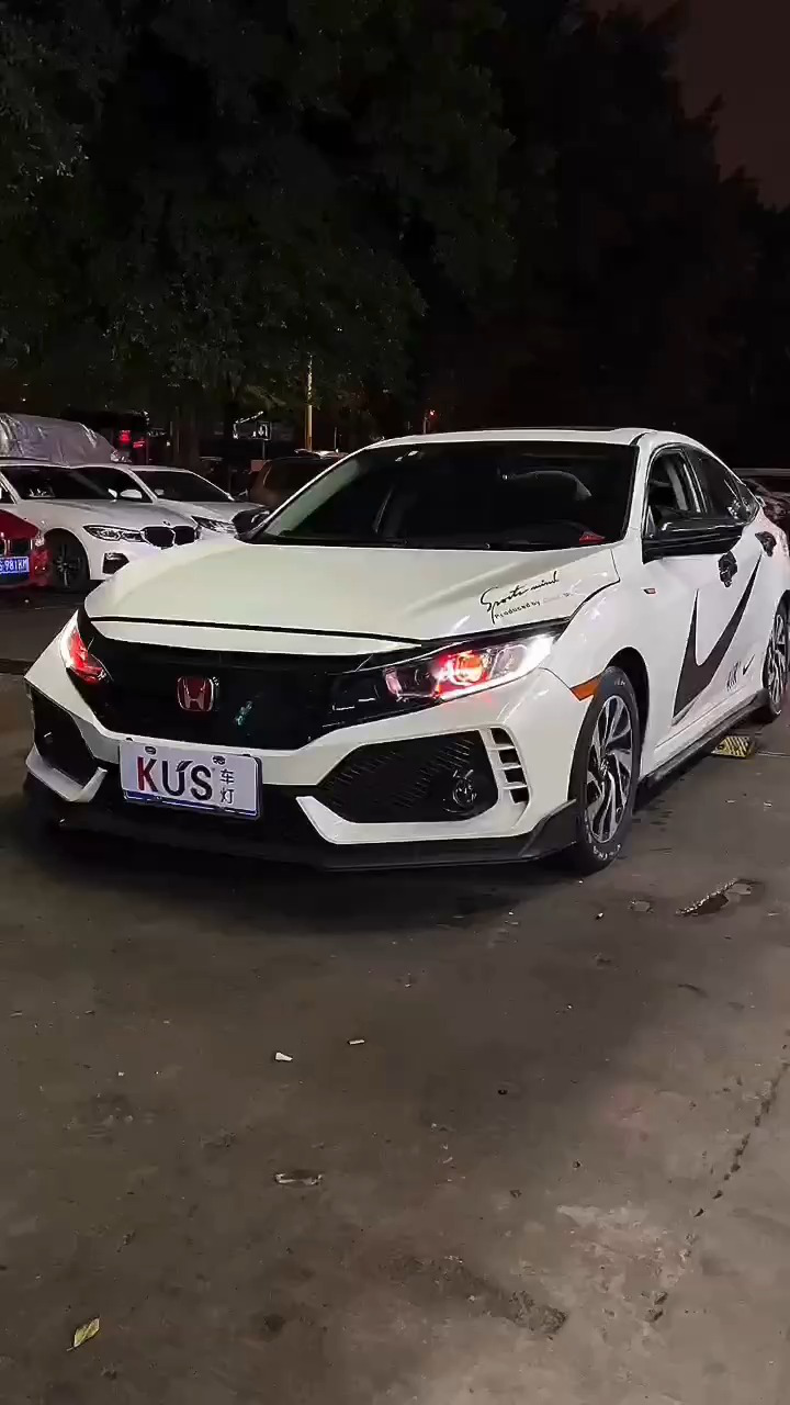 本田思域 升级kus系列led魅影pro激光透镜 800米超级远光炮