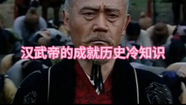 汉武帝的成就历史冷知识