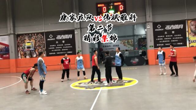 山西河津草根篮球日常集锦:康家庄vs伟斌雅科 第一节