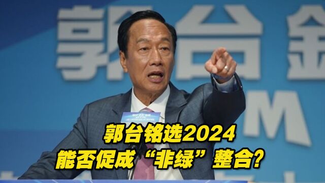 郭台铭选2024,能否促成“非绿”整合?