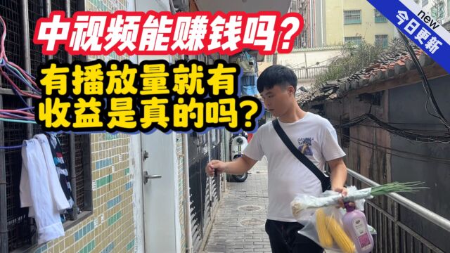 中视频能赚钱吗?有播放量就有收益是真的吗?