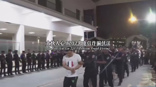 又一个振奋人心的大好消息 1207名电信诈骗落网 #资讯