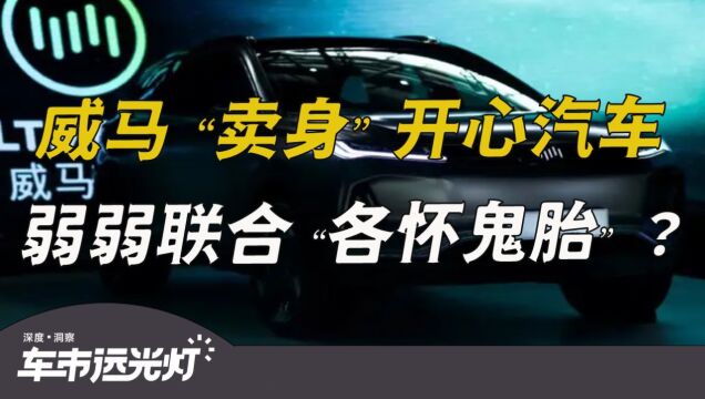 威马“卖身”开心汽车,弱弱联合“各怀鬼胎”?