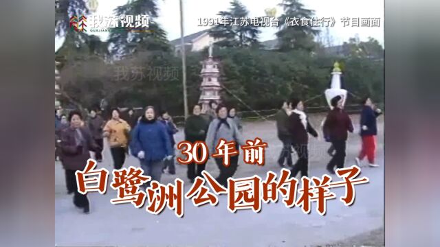 30年前南京白鹭洲公园是什么样子?