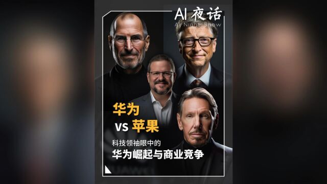 乔布斯、比尔盖茨等科技领袖谈华为崛起与商业竞争 | AI夜话