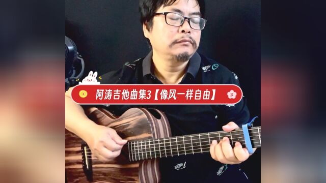 阿涛吉他曲集3【像风一样自由】指弹示范