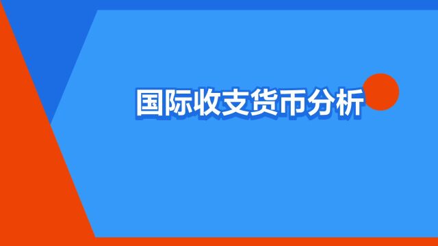 “国际收支货币分析法”是什么意思?